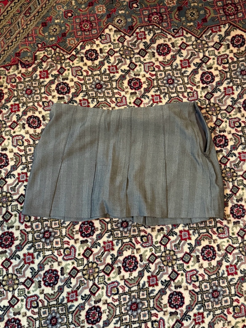 Abercrombie & Fitch Gray Pleated Mini Skort